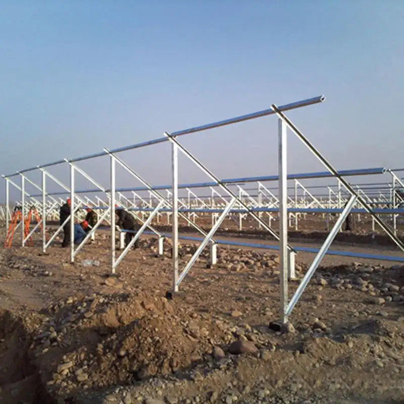 Vis au sol ou cadre en métal de fondation en béton pour panneau solaire Al6005-T5