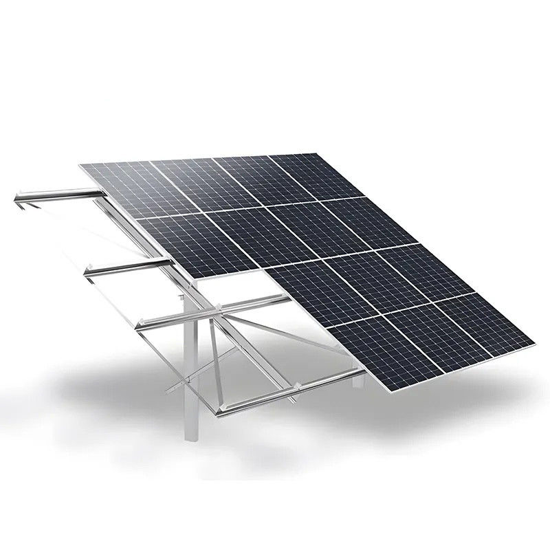 Système de montage solaire galvanisé à chaud à 0 à 60 degrés, revêtu d'aluminium, de zinc et de magnésium