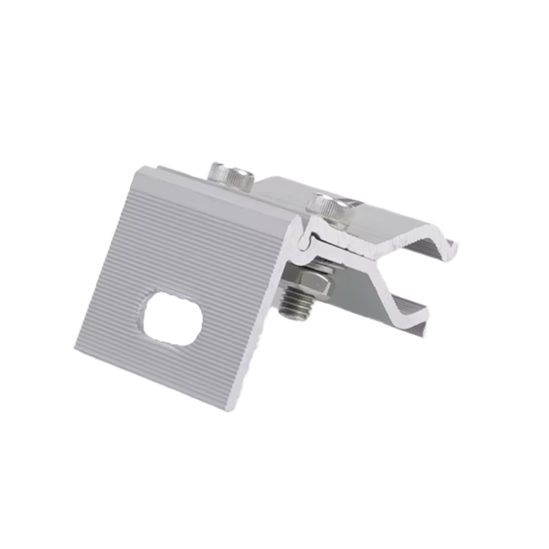 Clampe en alliage d'aluminium à double boulons et à dents antidérapantes pour fixation structurelle sécurisée