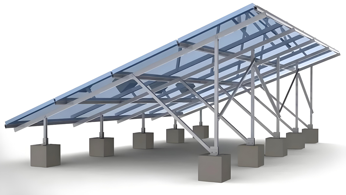 Supports de montage de panneaux solaires pour l'ingénierie multi-scènes – Utilisation sur toit/sol, s'adapte à tous les panneaux photovoltaïques standards