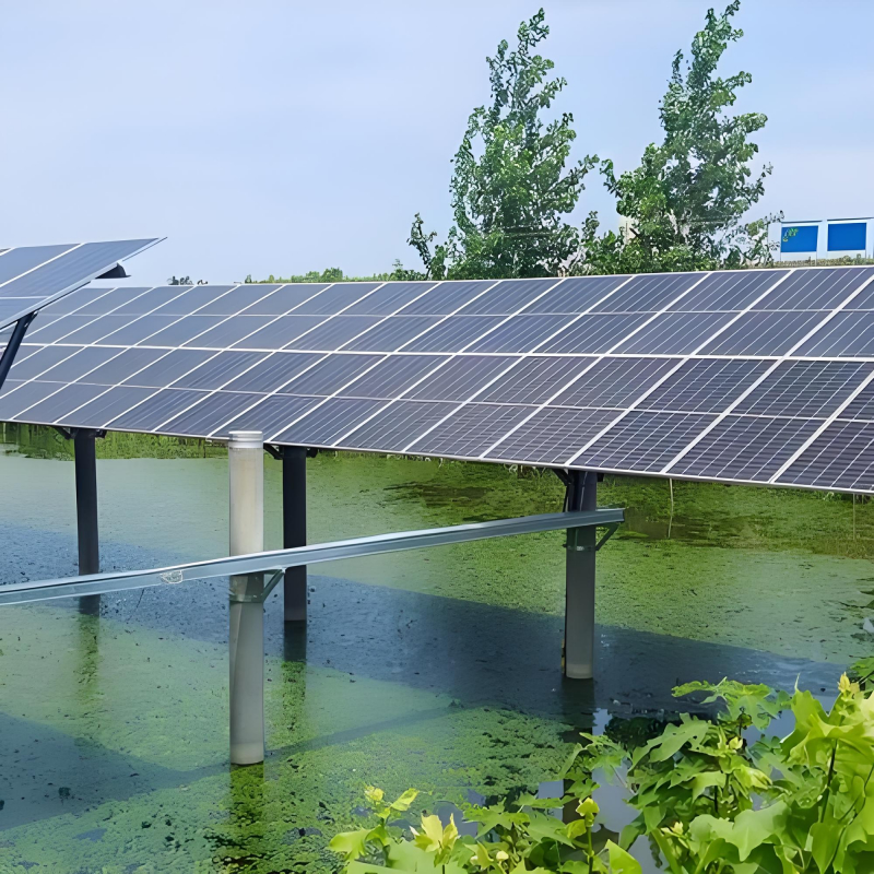 Compatible avec divers modules solaires, support de montage solaire au sol pour une centrale solaire photovoltaïque à grande échelle