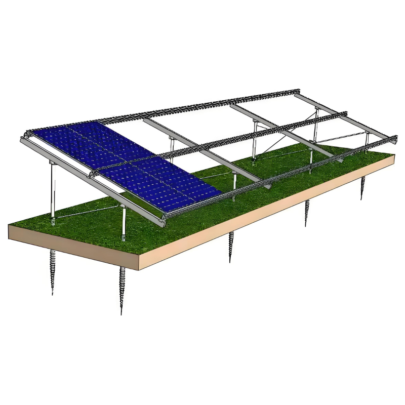 Rust-Resistant Solar Panel Mounting Brackets for Ground and Concrete Installation Sites