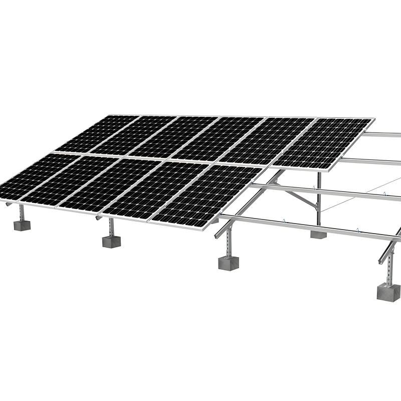 Cadre de support photovoltaïque solaire à haute stabilité, résistant au vent, supportant la pression et résistant à la corrosion