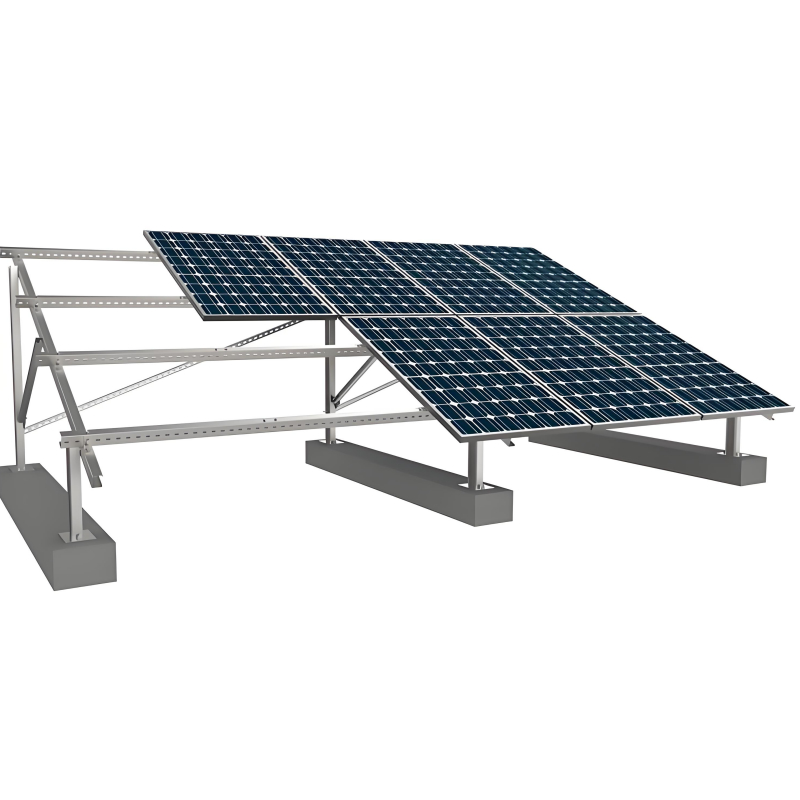 Des supports de montage de panneaux solaires avec structure en acier et composants en aluminium pour une installation sur différents types de terrain