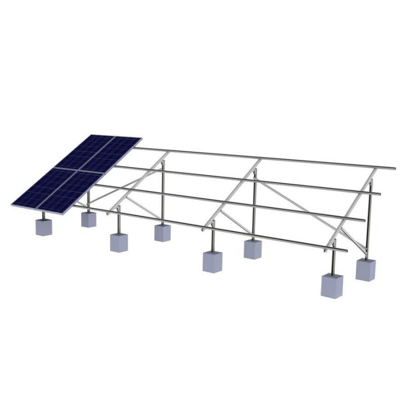 Des supports de montage de panneaux solaires durables avec connexion souple pour les installations de sol et de pente en béton