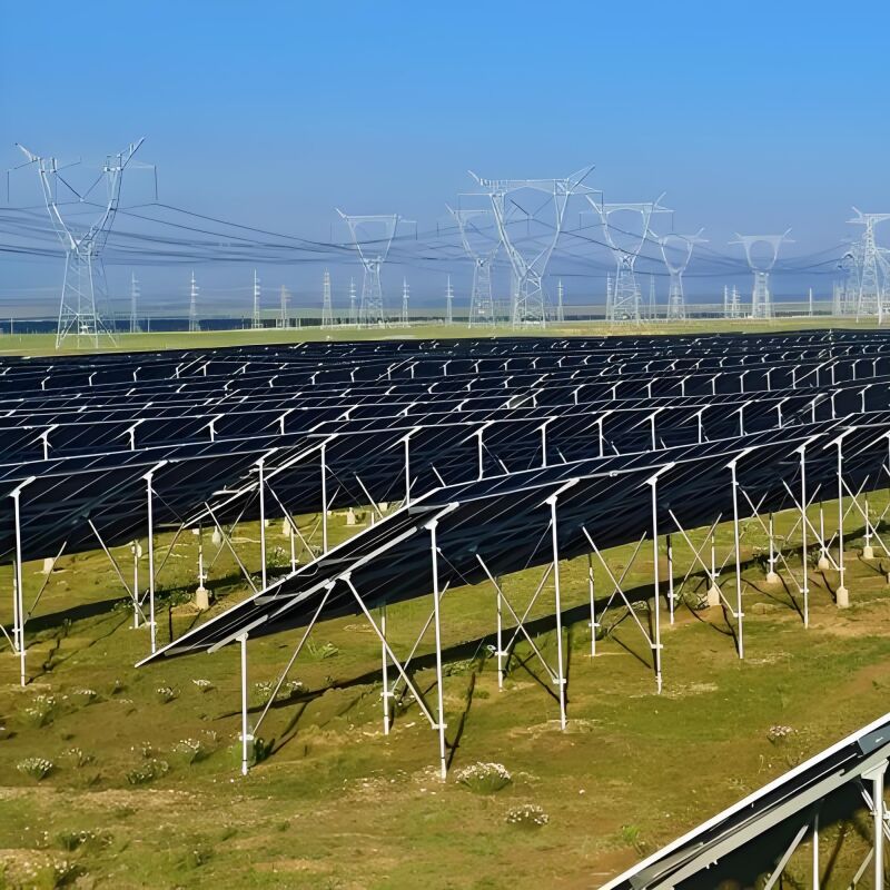 Support de montage solaire au sol tout-terrain et adaptatif avec composants pré-assemblés et garantie de 10 ans