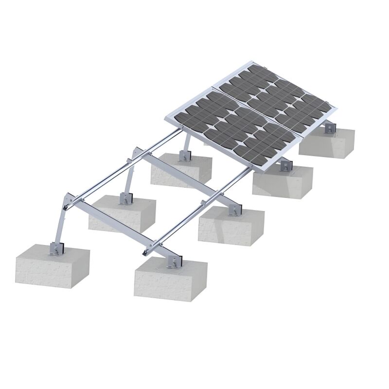 Support de montage de panneaux solaires offrant un support de support préassemblé et un support de faisceau d'acier durable pour le montage du réseau de centrales solaires